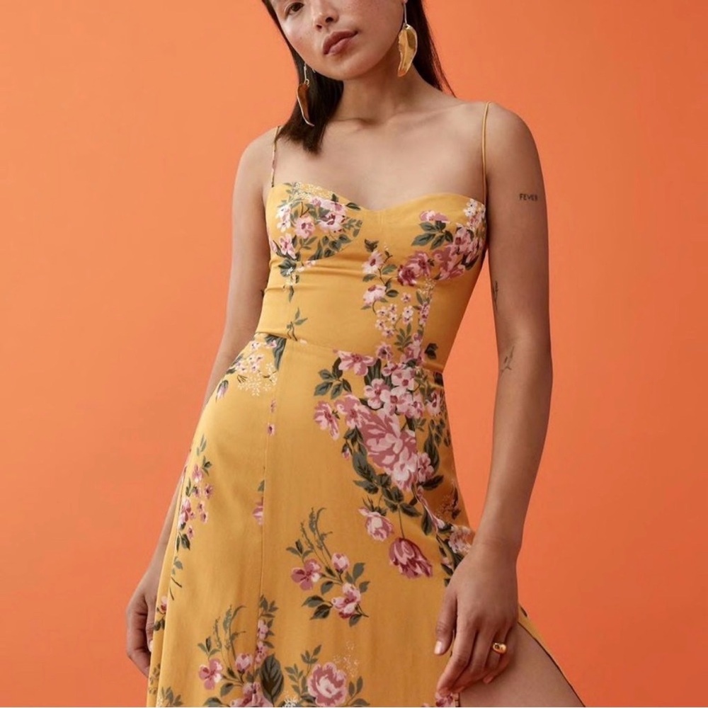 Reformation Juliette Dress In Anjelica Size 4 - Picture 2 of 11